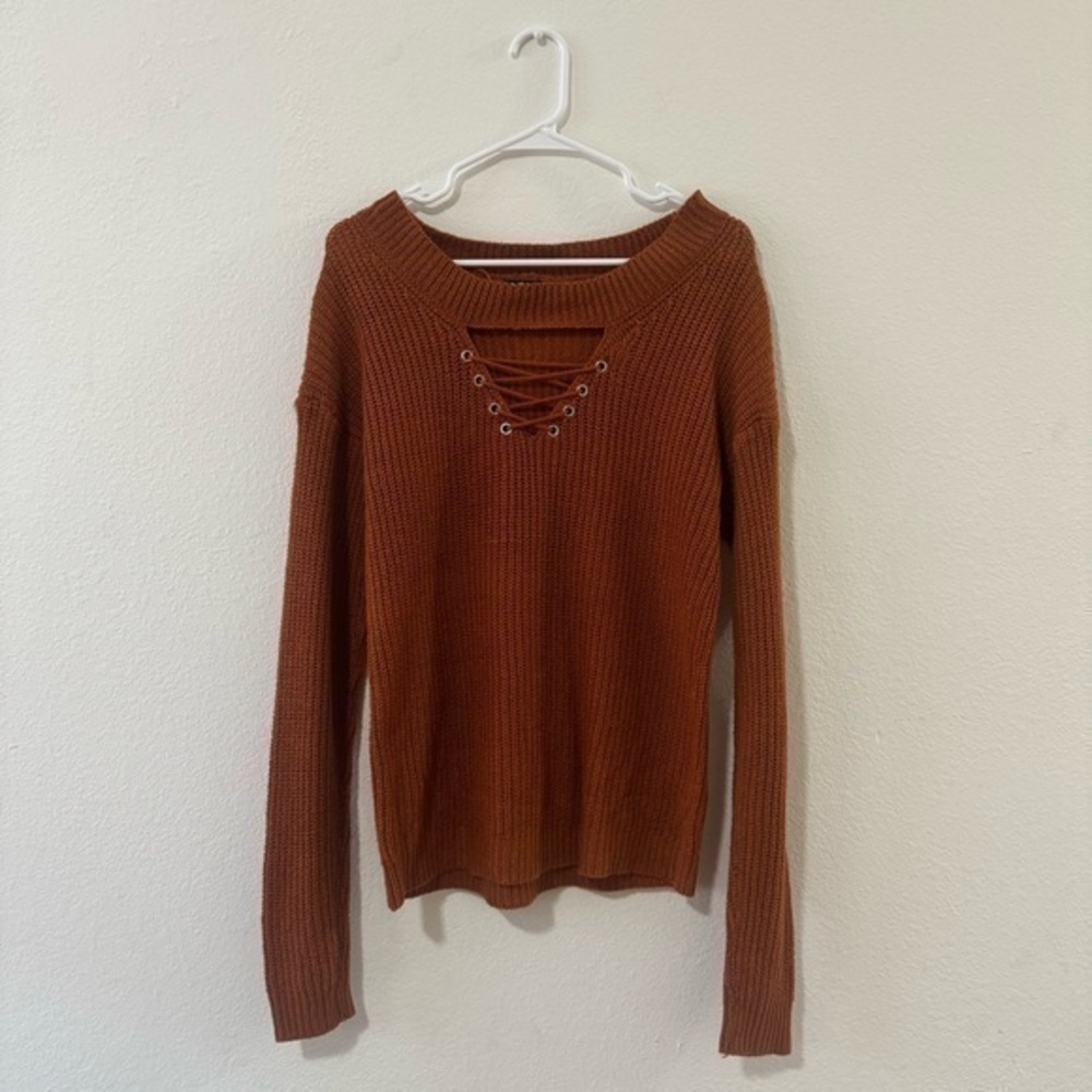 Orange Oversized Sweater